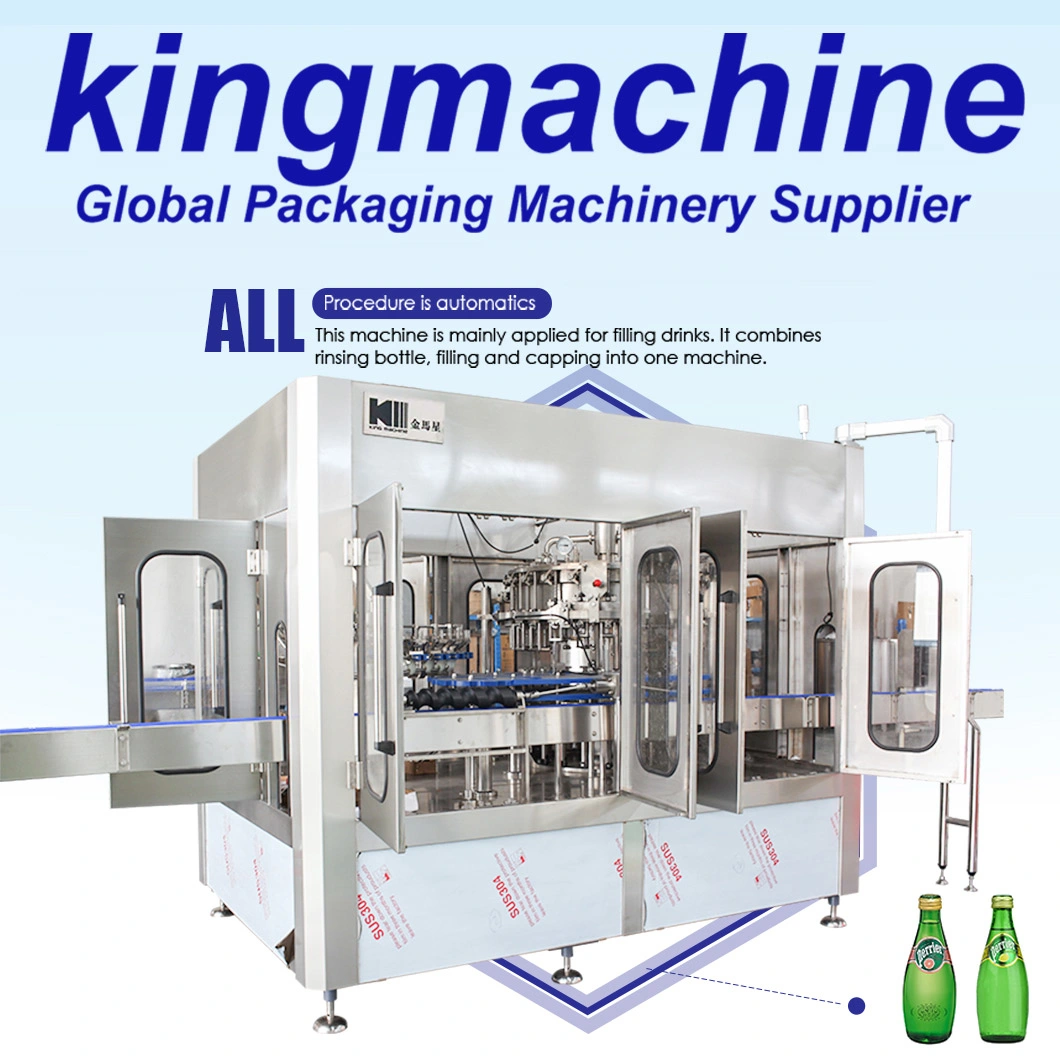 King Machine Professional Medium Scale Carbonated Drink Beverage Filling Aluminum Capping System Machine