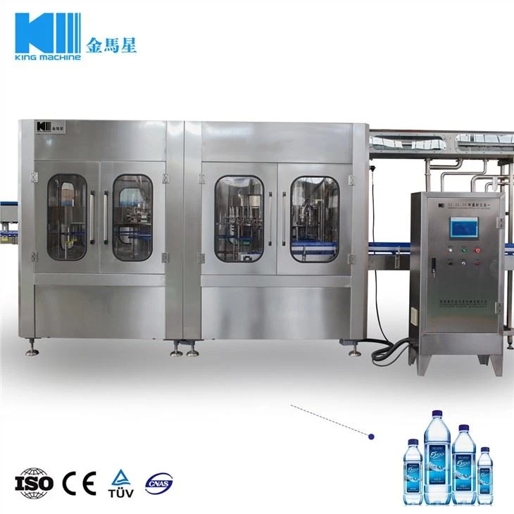 Automatik Dimurnikan / Pegun / Mineral /spring Mesin Pengisian Pengisian Air Botol Rotary Type Rotary Washing